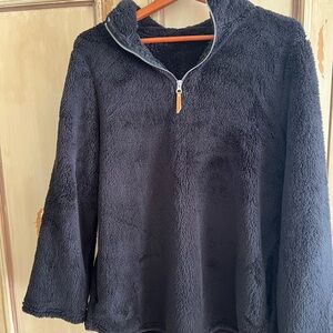 Cozy Black Fleece Sweatshirt